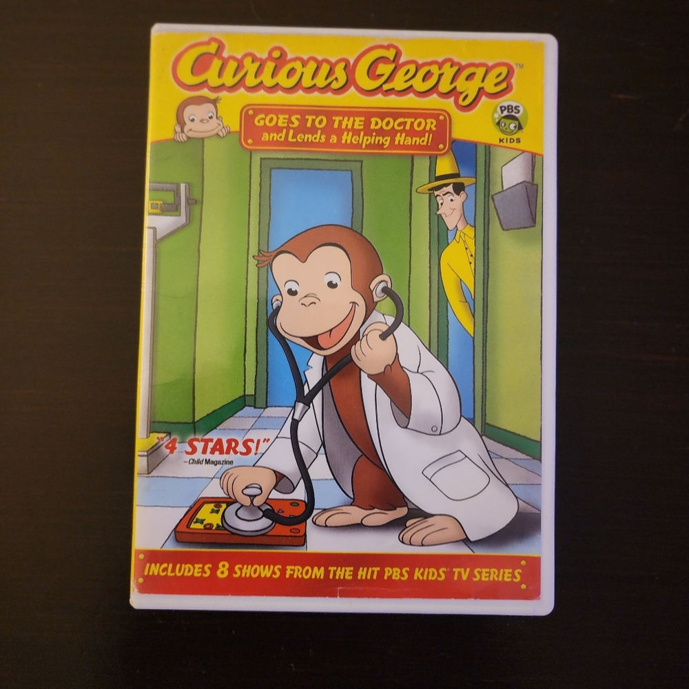 THREE CURIOUS GEORGE DVD'S! 24 SHOWS!           c